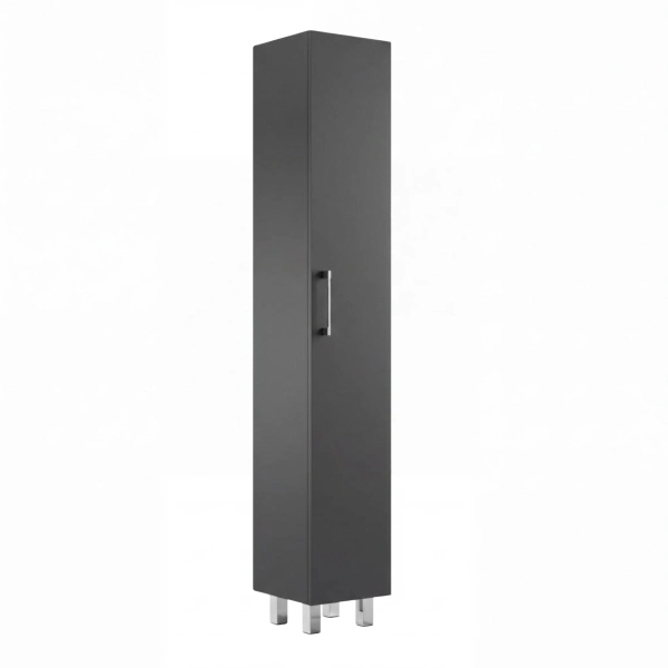 Szafka Łazienkowa Stojąca Słupek Antracyt Valia 01