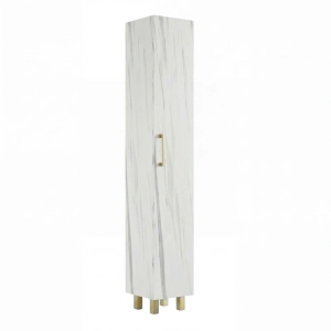 Szafka Łazienkowa Stojąca Słupek Biały Marmur Valia 01