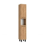 Szafka Łazienkowa Słupek Stojąca Półki Złoty Craft Terra