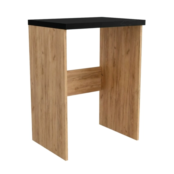 Szafka Łazienkowa Nad Pralkę Stojąca Złoty Craft + Czarny Blat Lucy 02