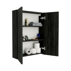 Szafka Łazienkowa Nad Geberit Wisząca Czarny Onyx Auris 02