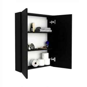 Szafka Łazienkowa Nad Geberit Wisząca Czarna Auris 02