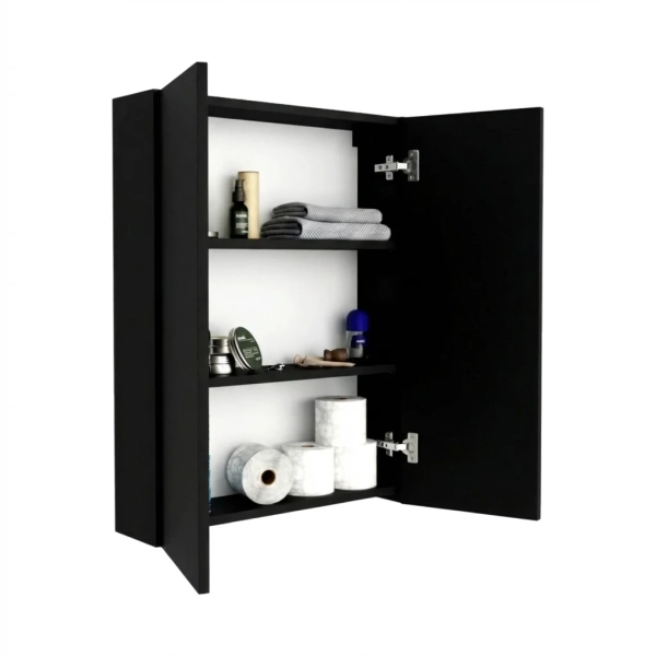 Szafka Łazienkowa Nad Geberit Wisząca Czarna Auris 02