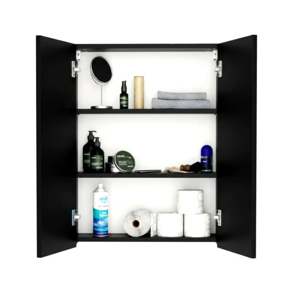 Szafka Łazienkowa Nad Geberit Wisząca Czarna Auris 03