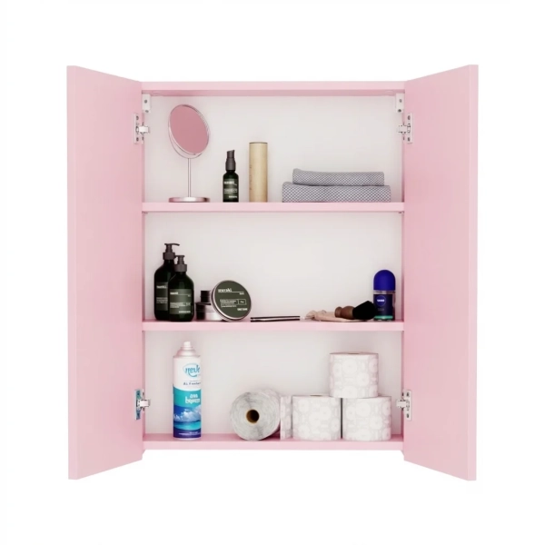 Szafka Łazienkowa Nad Geberit Wisząca Różowa Auris 03