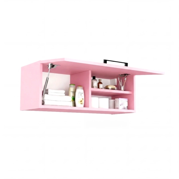 Szafka Łazienkowa Wisząca Pozioma Różowa Sky 03