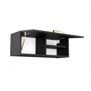 Szafka Łazienkowa Wisząca Pozioma Czarna Sky 02