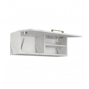 Szafka Łazienkowa Wisząca Pozioma Biały Marmur Sky 02