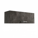 Szafka Łazienkowa Wisząca Pozioma Beton Czarny Sky