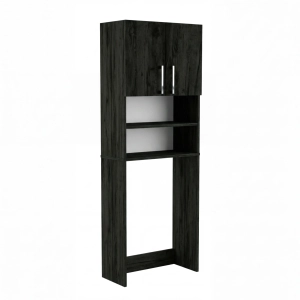 Szafka Regał Łazienkowa Na Pralkę Stojąca Czarny Onyx Bella 02