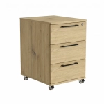 Kontenerek Pod biurko Na Kółkach Zamykany z 3 Szufladami Artisan Max
