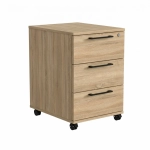 Kontenerek Pod biurko Na Kółkach Zamykany z 3 Szufladami Sonoma Max
