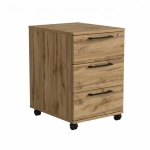 Kontenerek Pod biurko Na Kółkach Zamykany z 3 Szufladami Wotan Max