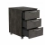 Kontenerek Pod biurko Na Kółkach Zamykany z 3 Szufladami Beton Czarny Max 02
