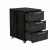 Kontenerek Pod biurko Na Kółkach Zamykany z 3 Szufladami Czarny Onyx Max 02