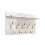 Wieszak Na Ubrania Do Przedpokoju Biały Połysk Oskar