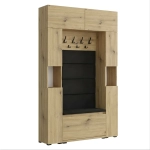 Garderoba Szafka Do Przedpokoju Na Buty z Siedziskiem Słupek Panele Tapicerowane Wieszak Artisan Zestaw Nadstawka Podwójny