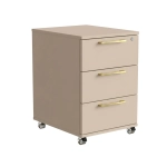 Kontenerek Pod biurko Na Kółkach Zamykany z 3 Szufladami Kaszmir Max