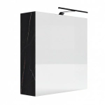 Szafka Łazienkowa Wisząca Z Lustrem Oświetlenie LED San Sebastian Elza