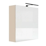 Szafka Łazienkowa Wisząca Z Lustrem Oświetlenie LED Kaszmir Elza