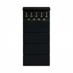 Wieszak Na Ubrania Do Przedpokoju Z Panelami Tapicerowanymi Czarny Onyx Oskar