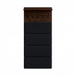 Wieszak Na Ubrania Do Przedpokoju Z Panelami Tapicerowanymi Wenge Oskar