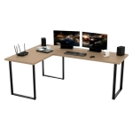 Biurko Gamingowe Dla Gracza Narożne Duże Blenda Cappuccino VINI