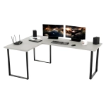 Biurko Gamingowe Dla Gracza Narożne Duże Blenda Popiel VINI