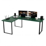 Biurko Gamingowe Dla Gracza Narożne Duże Blenda Zielone VINI