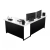 Biurko Gamingowe Dla Gracza Narożne Duże Blenda Biały Połysk VINI 04