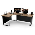 Biurko Gamingowe Dla Gracza Narożne Duże Blenda Cappuccino VINI