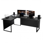 Biurko Gamingowe Dla Gracza Narożne Duże Blenda Czarne VINI