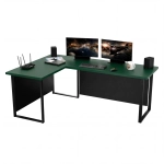 Biurko Gamingowe Dla Gracza Narożne Duże Blenda Zielone VINI