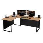 Biurko Gamingowe Dla Gracza Narożne Duże Blenda Złoty Craft VINI