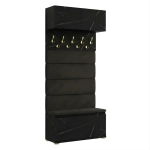 Garderoba Szafka Do Przedpokoju Na Buty z Siedziskiem Panele Tapicerowane Wieszak San Sebastian Nadstawka Lova