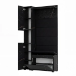 Garderoba Szafka Do Przedpokoju Na Buty z Siedziskiem Słupek Panele Tapicerowane Wieszak San Sebastian Zestaw