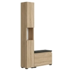 Szafka Do Przedpokoju Na Buty Pojemna z Siedziskiem Słupek Z Półkami Sonoma Nova Sora