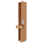 Szafka Do Przedpokoju Na buty Słupek Wąski Z Półkami Szuflada Buk Sora 2