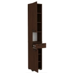 Szafka Łazienkowa Stojąca Słupek z Szufladą Wenge Lora 2