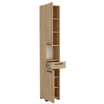 Szafka Łazienkowa Stojąca Słupek z Szufladą Dąb Cremona Lora 2