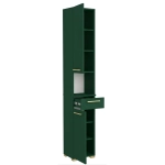 Szafka Łazienkowa Stojąca Słupek z Szufladą Zielony Lora 2