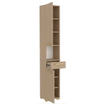 Szafka Łazienkowa Stojąca Słupek z Szufladą Cappuccino Lora 2