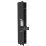 Szafka Łazienkowa Stojąca Słupek z Szufladą Antracyt Lora 2