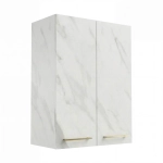 Szafka Łazienkowa Wisząca Pionowa Biały Marmur Lisa
