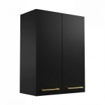 Szafka Łazienkowa Wisząca Pionowa Czarna Lisa