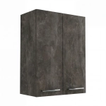 Szafka Łazienkowa Wisząca Pionowa Beton Czarny Lisa