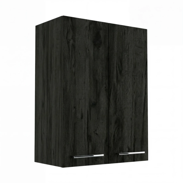 Szafka Łazienkowa Wisząca Pionowa Czarny Onyx Lisa 01