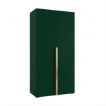 Szafa na wymiar do przedpokoju szafa do sypialni na ubrania z półkami Zielona Kama Podwójna
