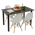 Stół do kuchni i jadalni Beton Czarny Varo