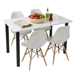 Stół do kuchni i jadalni Biały Połysk Varo